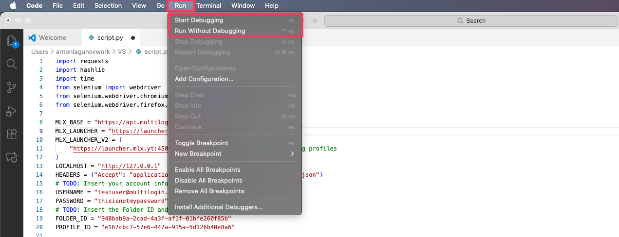 Getting started with automation scripting reference visual 5