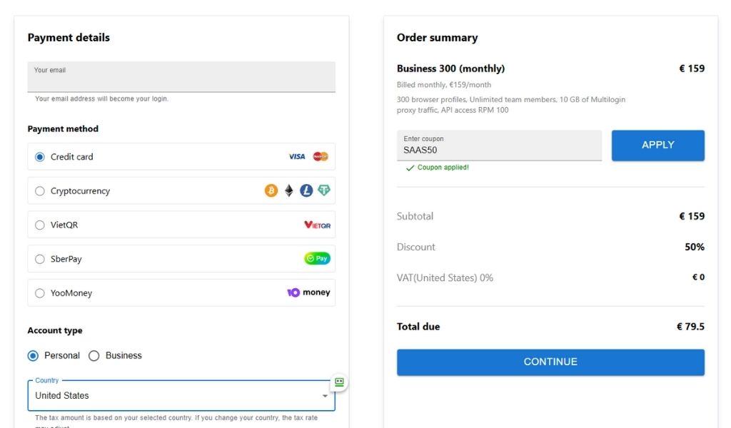 Apply Multilogin Discount Code